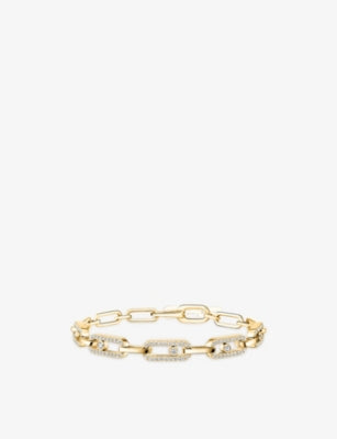 Messika Move Link 18ct gold diamond bracelet, imported from the UK