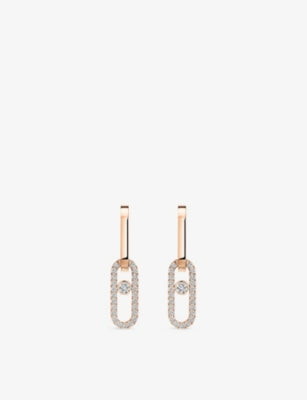 Messika 18ct gold diamond earrings 0.85ct, UK version