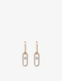 Messika 18ct gold diamond earrings 0.85ct, UK version
