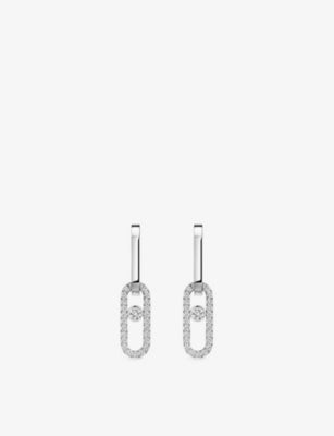 Messika Move Link 18ct Gold and 0.85ct Diamond Earrings