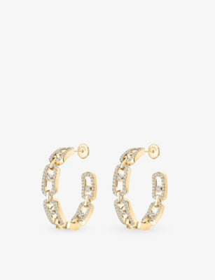 Messika diamond earrings 18ct gold 0.86ct (British brand)