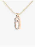 Messika 18ct white gold 0.09ct diamond cord necklace - British product