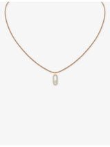 selfridges Messika CARES Pavé 18ct White Gold 0.09ct Diamond Cord Necklace- Buy online at McGrocer