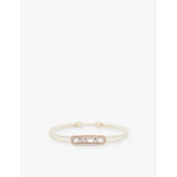 selfridges Messika Cares Pavé 18ct Rose-Gold and 0.26ct Diamond Cord Bracelet- Buy online at McGrocer