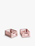 HAY mini plastic crates set of two, imported from the UK