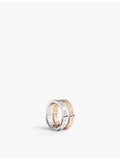 APM Monaco Morse Code ring in 18ct rose gold (British brand)