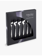 selfridges Arthur Price Willow Stainless Steel Party Forks Set of Six- Buy online at McGrocer