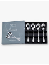 selfridges Arthur Price Avalon Stainless Steel Serving Spoons Set of Four- Buy online at McGrocer