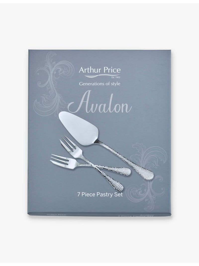 Arthur Price Avalon 7-piece stainless-steel pastry set, UK version