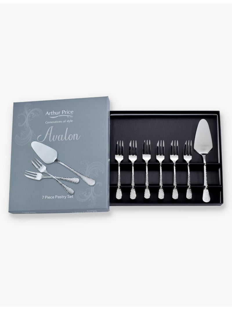 Arthur Price Avalon 7-piece stainless-steel pastry set, UK version