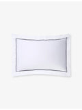 The Little White Company Savoy Oxford pillowcase 65cm, imported from the UK