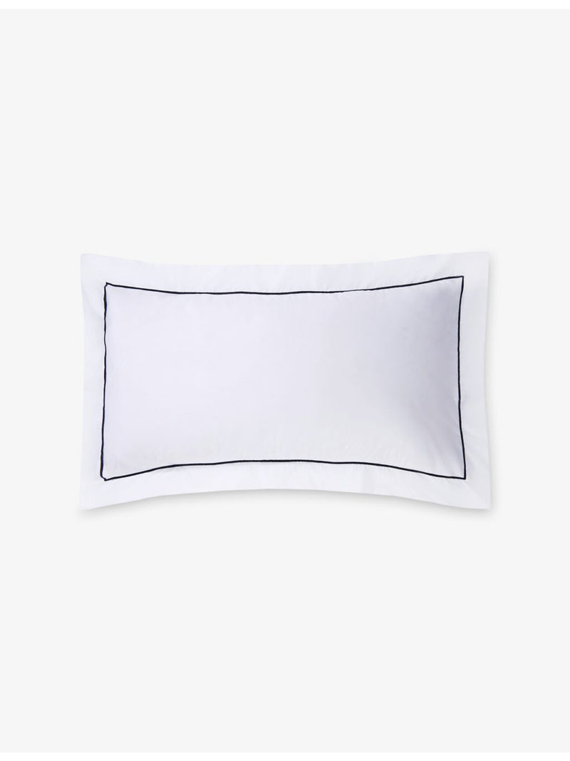 The Little White Company Savoy Oxford pillowcase 65cm, imported from the UK