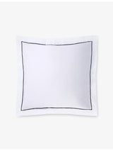 selfridges The Little White Company Savoy Oxford Square Single Cotton Pillowcase- Buy online at McGrocer