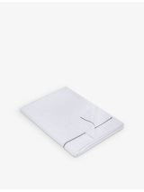 selfridges The White Company Savoy Cotton Flat Sheet- Buy online at McGrocer