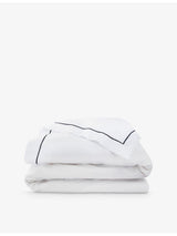selfridges The White Company Savoy Cotton Duvet Cover- Buy online at McGrocer