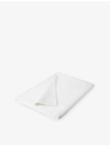 selfridges The White Company Symons Double-Row Cotton Flat Sheet- Buy online at McGrocer