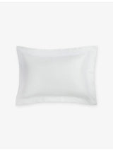selfridges The Little White Company Symons Double-Row Cotton Oxford Pillowcase- Buy online at McGrocer