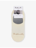 Pantherella no-show cotton blend socks with intarsia branding (British brand)