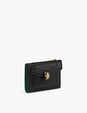 Bvlgari Serpenti Forever compact leather wallet with snakehead charm, UK version
