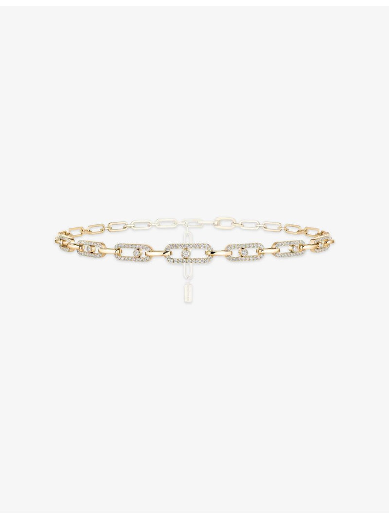 Messika 18ct yellow gold 1.70ct diamond necklace, UK version