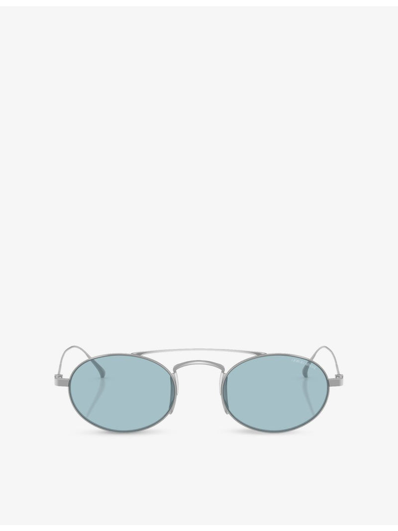 Giorgio Armani oval titanium sunglasses AR6161T, UK version