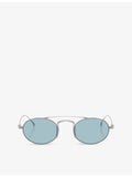 Giorgio Armani oval titanium sunglasses AR6161T, UK version