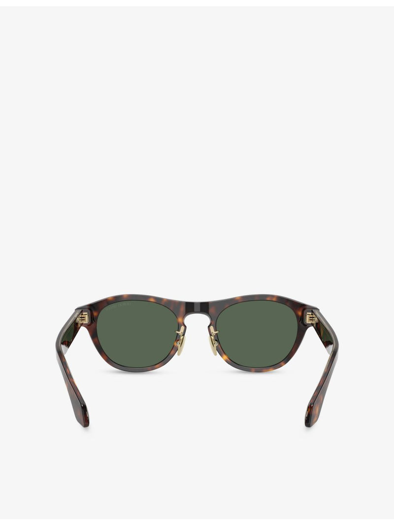 Giorgio Armani round-frame acetate sunglasses tortoiseshell - British product