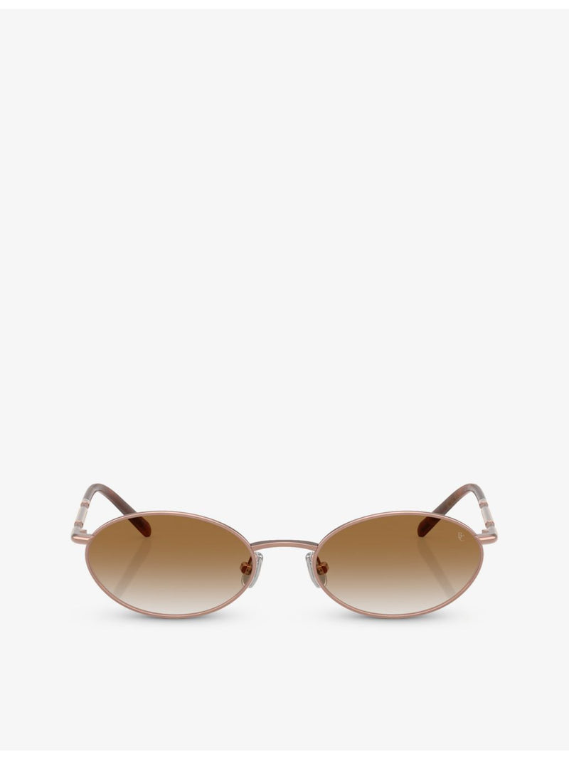 Brunello Cucinelli oval titanium sunglasses (British brand)