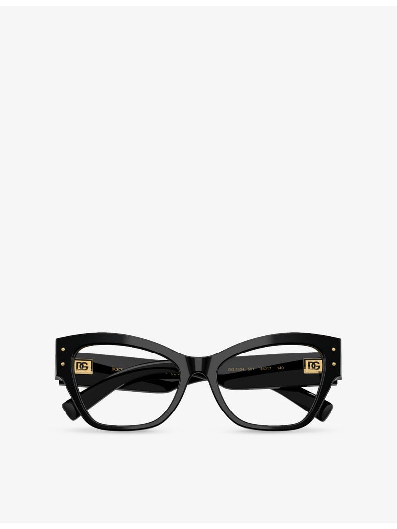 Dolce & Gabbana DG3404 irregular-frame optical glasses (British brand)