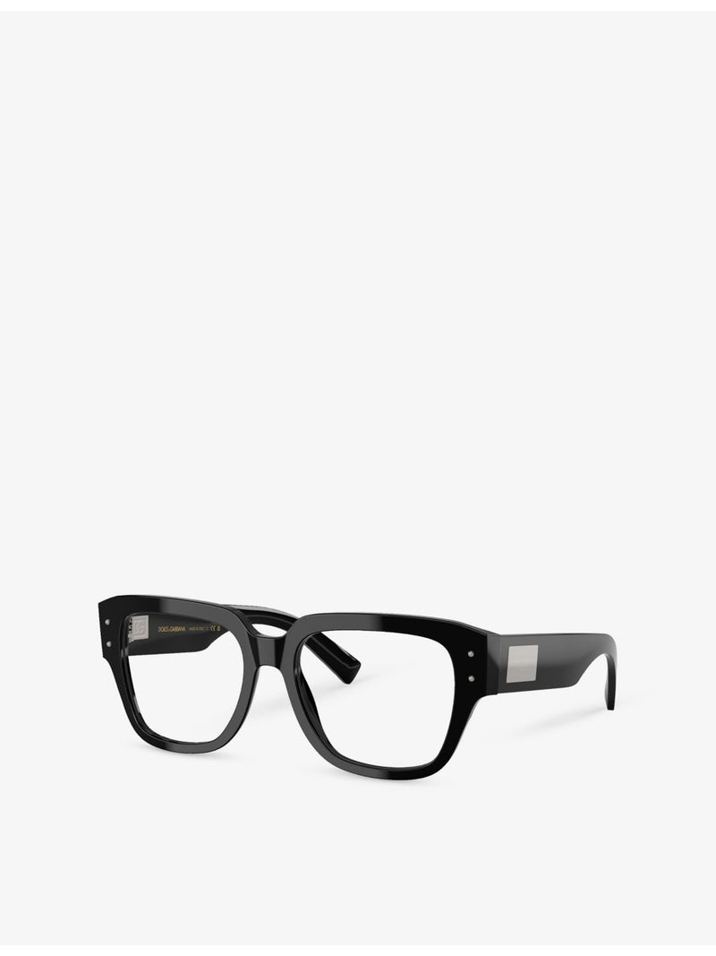 Dolce & Gabbana DG3405 square-frame acetate optical glasses, imported from the UK