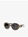 Dolce & Gabbana leopard-print acetate sunglasses, UK version
