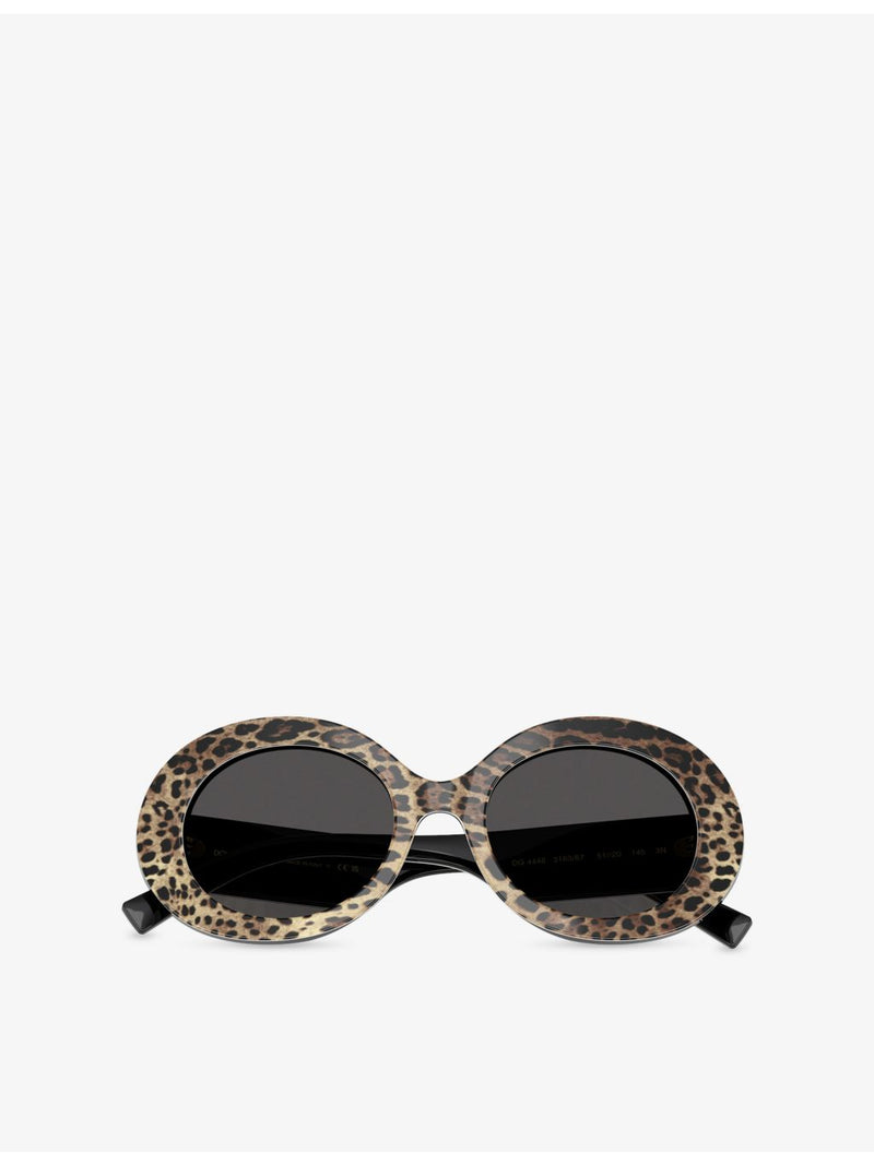 Dolce & Gabbana leopard-print acetate sunglasses, UK version