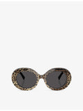 Dolce & Gabbana leopard-print acetate sunglasses, UK version