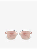 Michael Kors MK2231U square injected sunglasses with polarised lenses, UK version