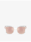 Michael Kors MK2231U square injected sunglasses with polarised lenses, UK version