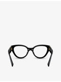 Miu Miu phantos frame acetate optical glasses, clear lenses - British product