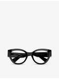 Miu Miu phantos frame acetate optical glasses, clear lenses - British product