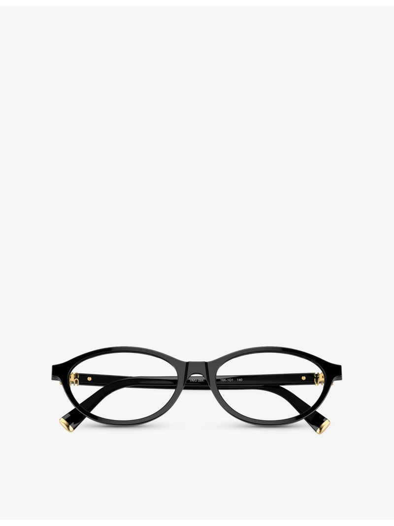 Miu Miu MU 09XV oval acetate optical glasses, imported from the UK