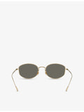 Oliver Peoples Sirry oval-frame titanium sunglasses, imported from the UK