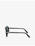 Persol Senna pilot-frame polarised acetate sunglasses (British brand)