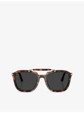 Persol square-frame acetate sunglasses PO0203S (British brand)