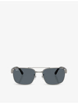 selfridges Ray-Ban RB3751 Square-Frame Metal Sunglasses- Buy online at McGrocer