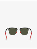 Ray-Ban Scuderia Ferrari Collection square-frame aluminium sunglasses (British brand)