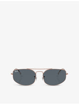 selfridges Ray-Ban Explorer V Irregular-Frame Metal Sunglasses- Buy online at McGrocer