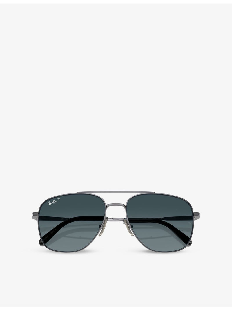 Ray-Ban RB8097 square titanium sunglasses - British product