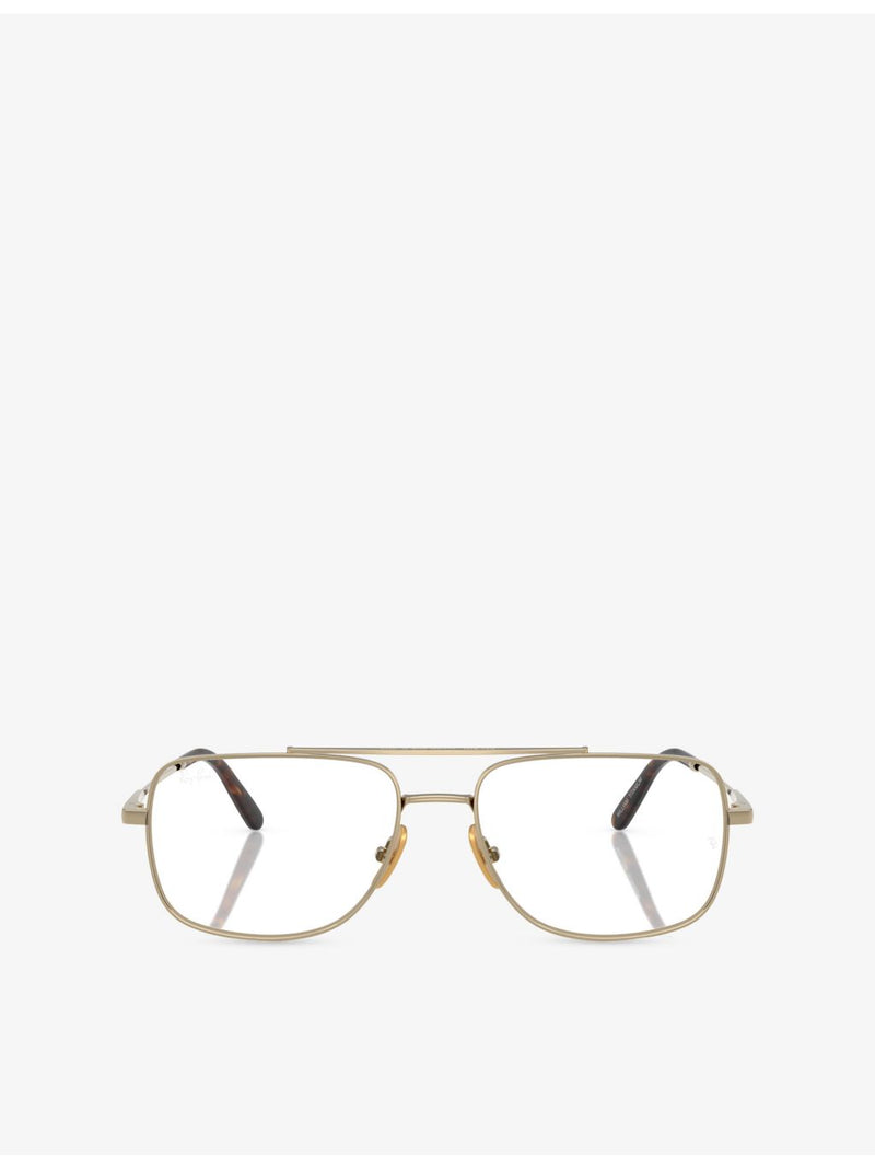 Ray-Ban RX8797 titanium rectangle sunglasses, UK version