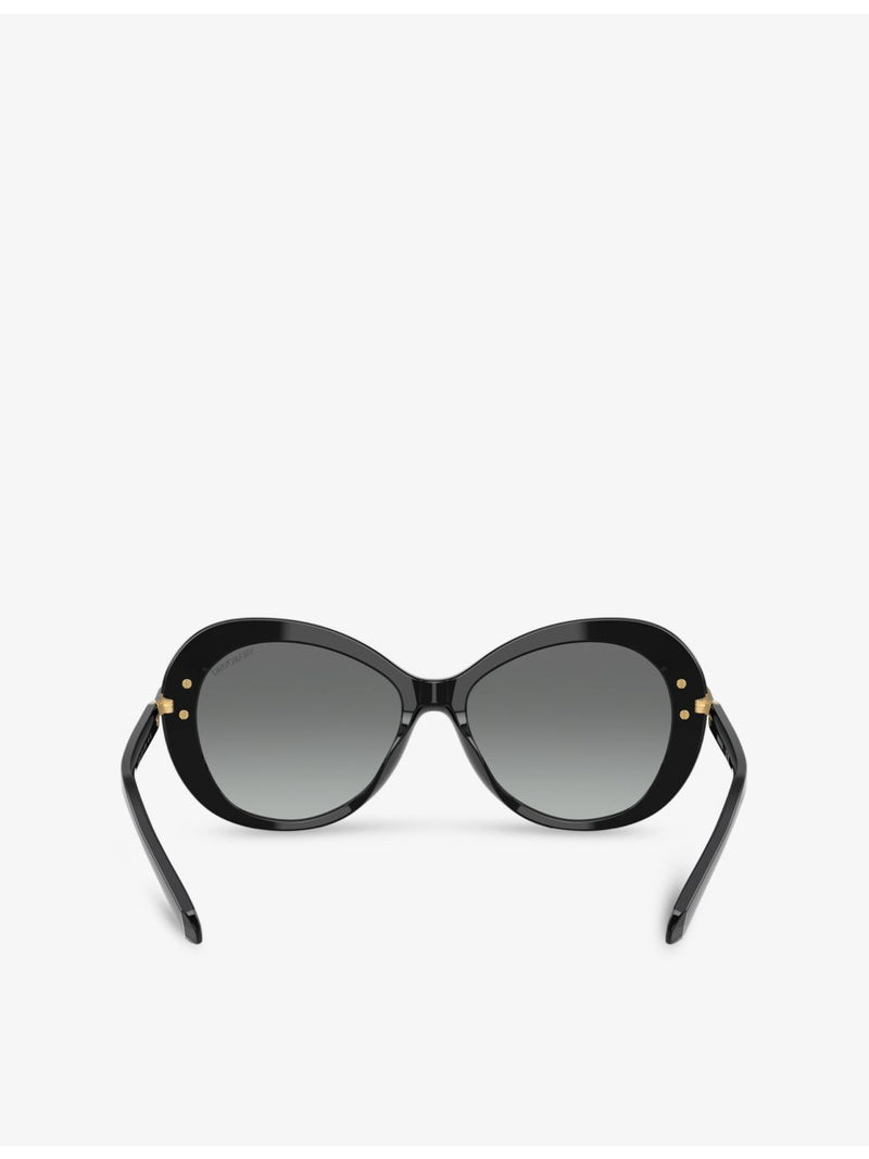 Swarovski SK6026 butterfly crystal-pave acetate sunglasses - British product