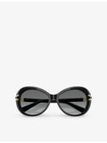 Swarovski SK6026 butterfly crystal-pave acetate sunglasses - British product