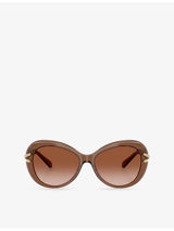 selfridges Swarovski Butterfly Crystal-Pave Acetate Sunglasses- Buy online at McGrocer