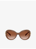 Swarovski SK6026 butterfly crystal-pave acetate sunglasses - British product